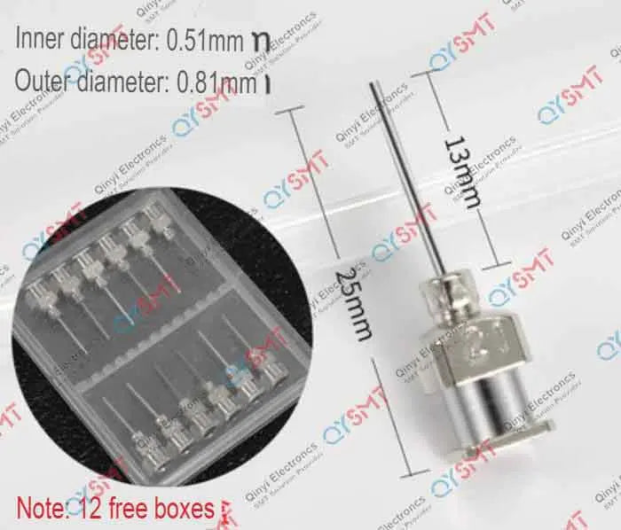 GLUE DISPENSING METAL NEEDLE 21G QYSMT