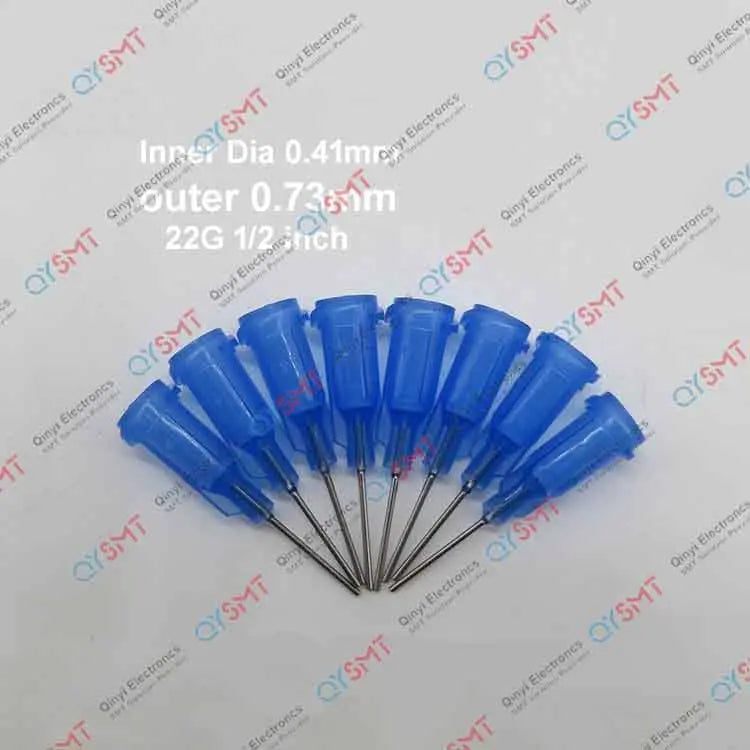 GLUE DISPENSING NEEDLE HALF METAL 22G QYSMT