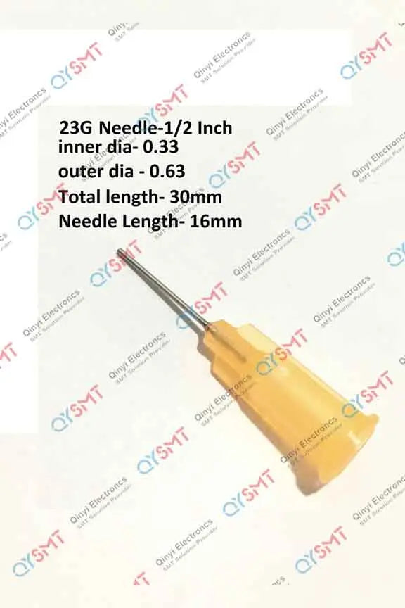 GLUE DISPENSING NEEDLE HALF METAL 23G QYSMT
