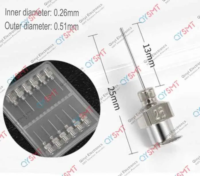 GLUE DISPENSING METAL NEEDLE 25G QYSMT