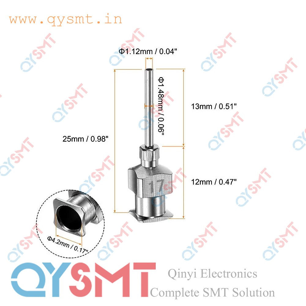 Glue Dispensing Metal Needle 1/2 inch