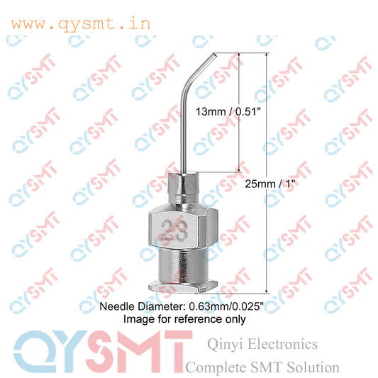 23G Bent Blunt Tip Dispensing Needle Metal