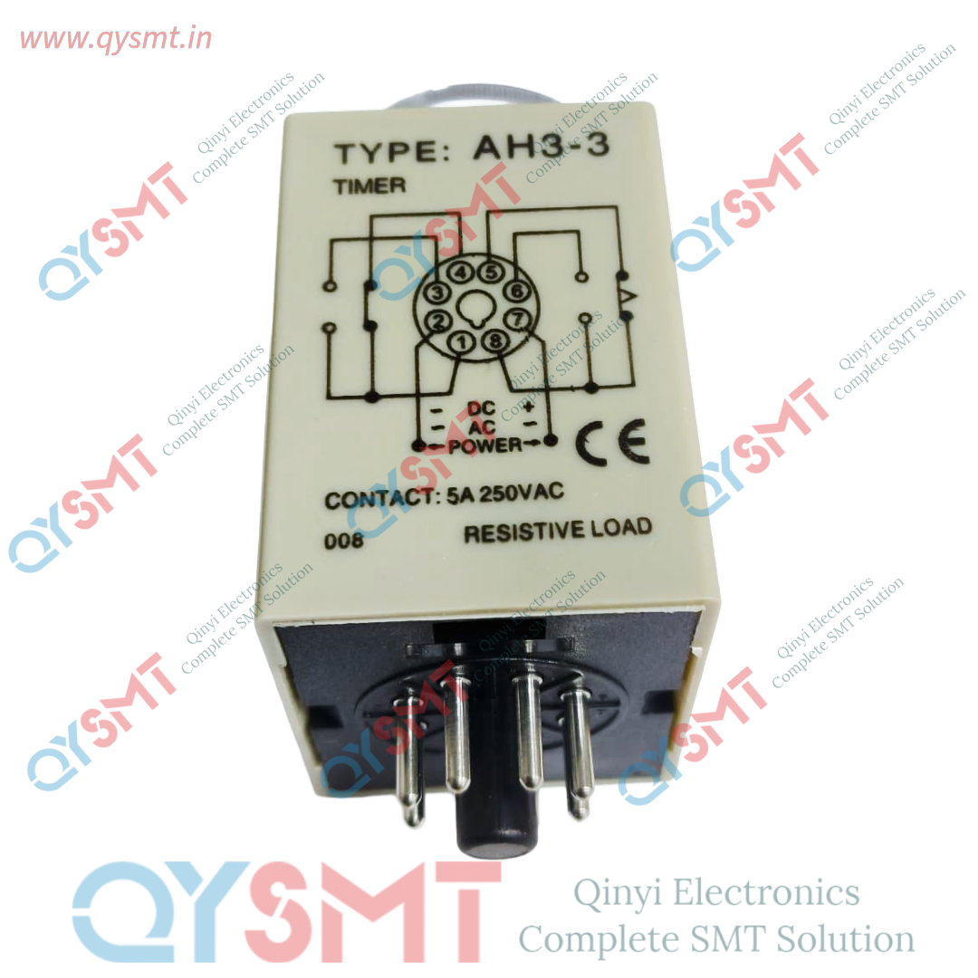 AH3-3 (220V) 8-pin, analog time-delay relay commonly used in industrial automation and control panels