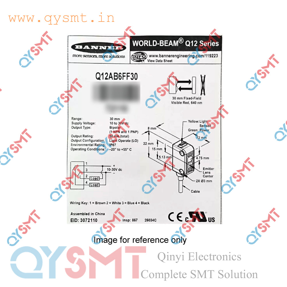 Q12AB6FF30 Photoelectric Sensor