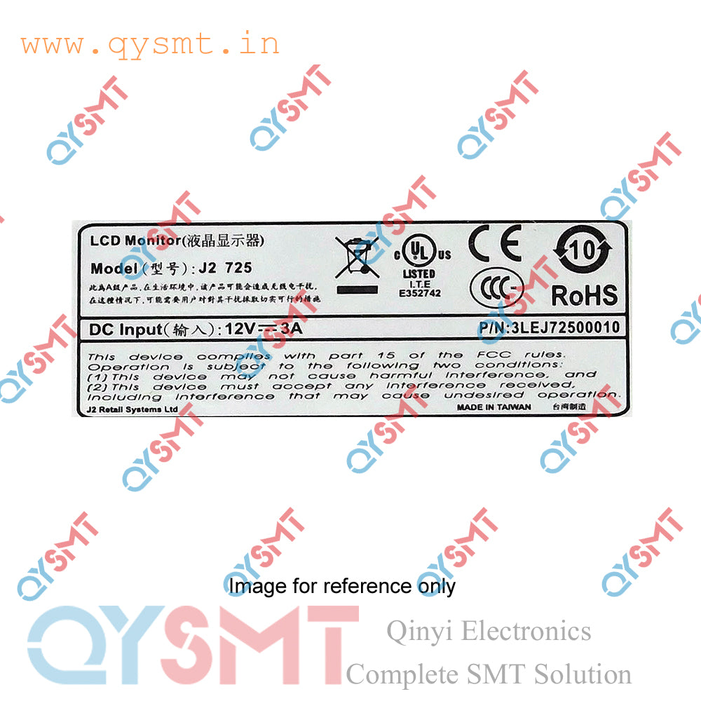 J2 725 Touch Screen LCD Monitor DEK