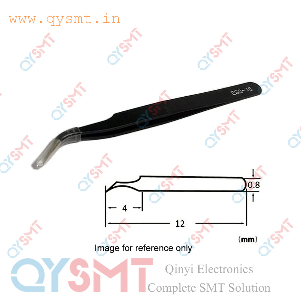 ESD-15 Metal Tweezer Bent Tip