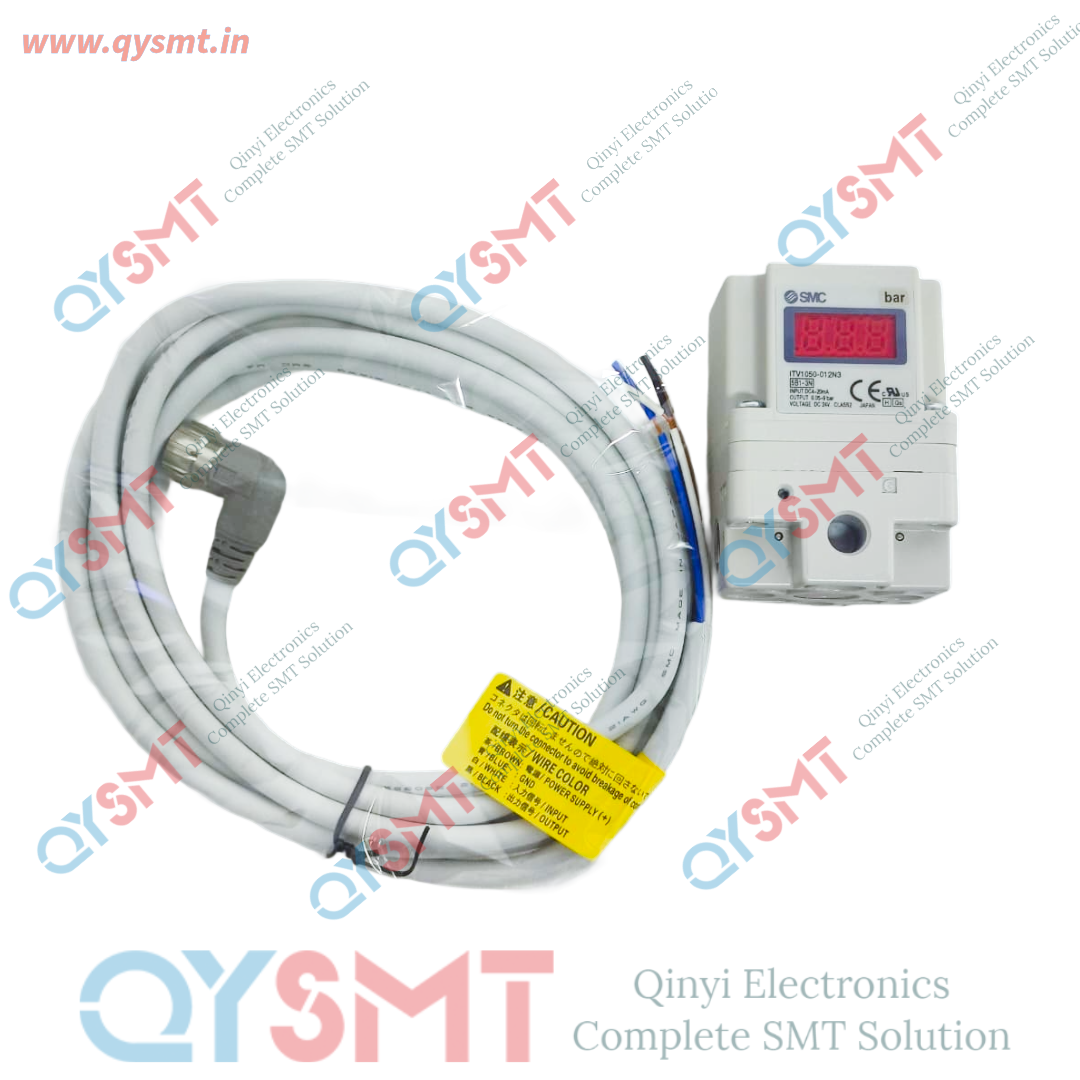 ITV1050-012N3 electro-pneumatic regulator made by SMC Corporation.