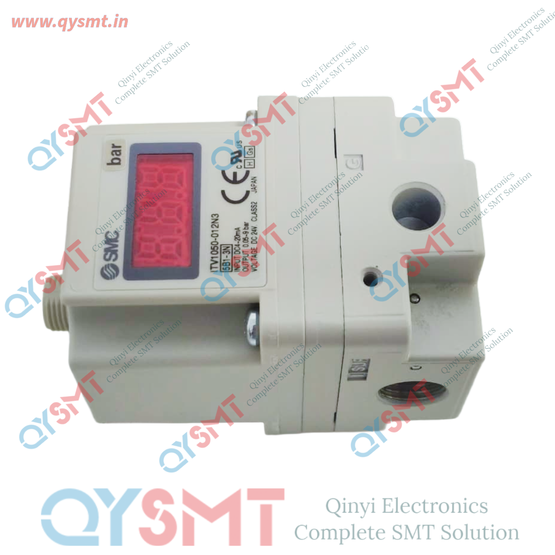 ITV1050-012N3 electro-pneumatic regulator made by SMC Corporation.
