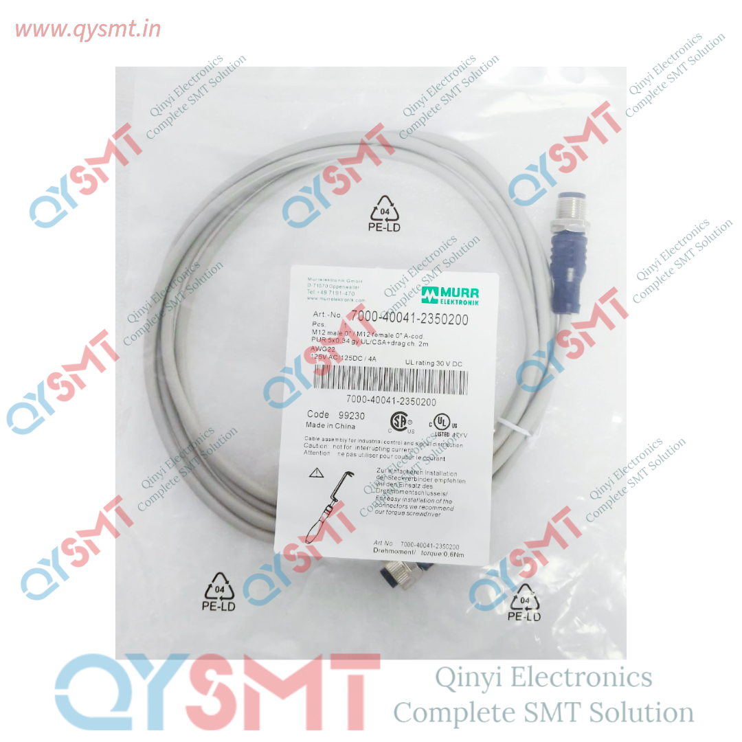 MURR ELEKTRONIK 7000-40041-2250200 M12 Male / M12 Female 5 pin 2 Meters PUR