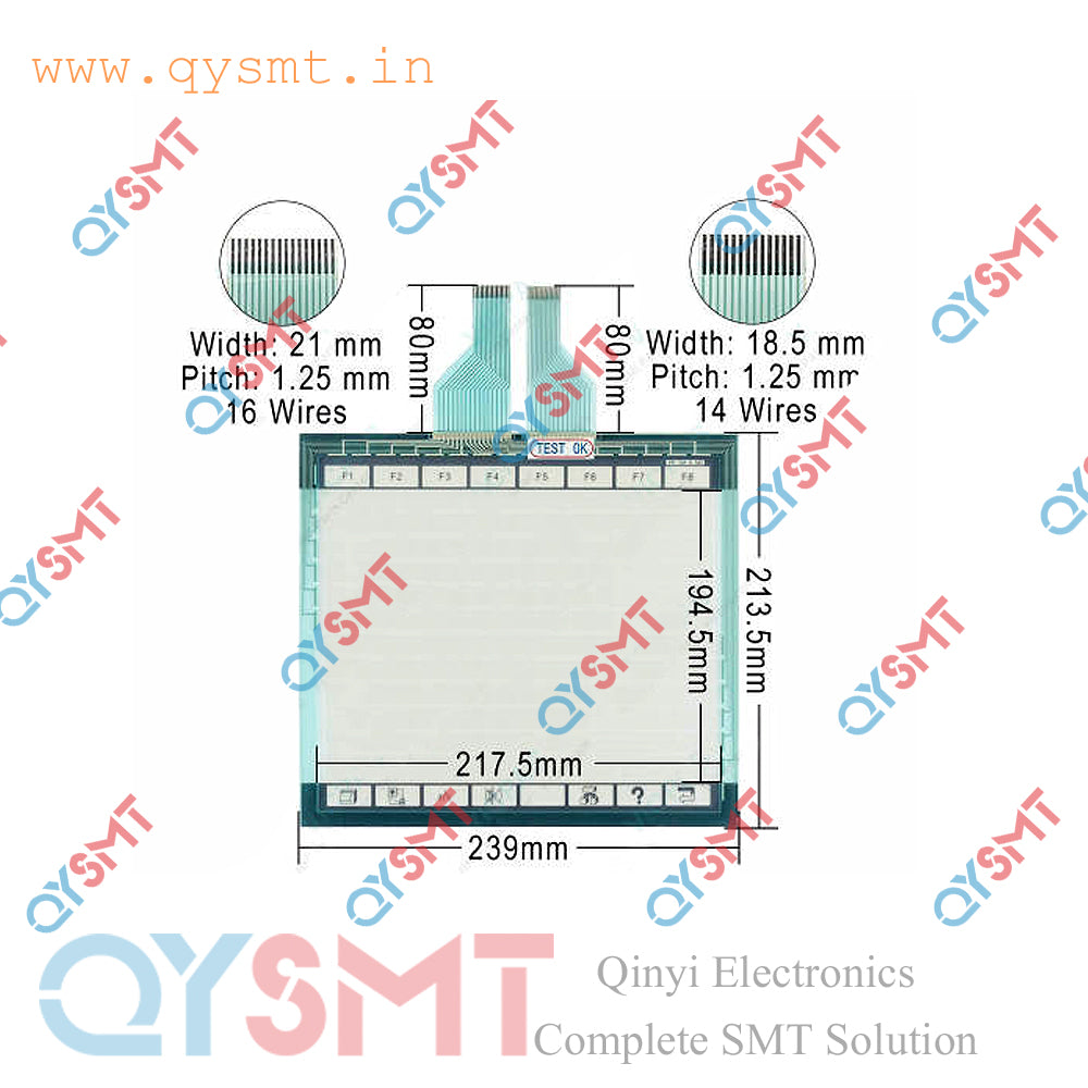 FP-VM-6-MO Touch Screen Glass Panel