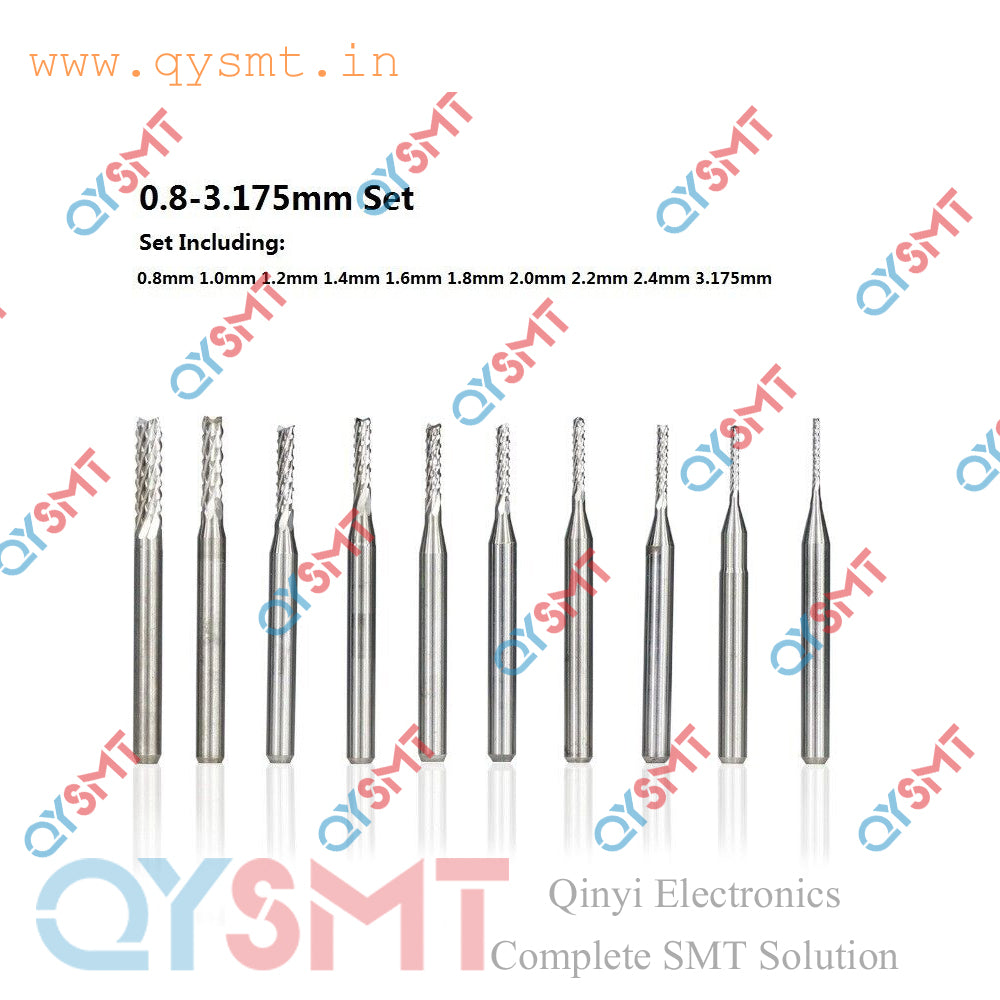 PCB Router Bit 0.5mm to 2.2mm