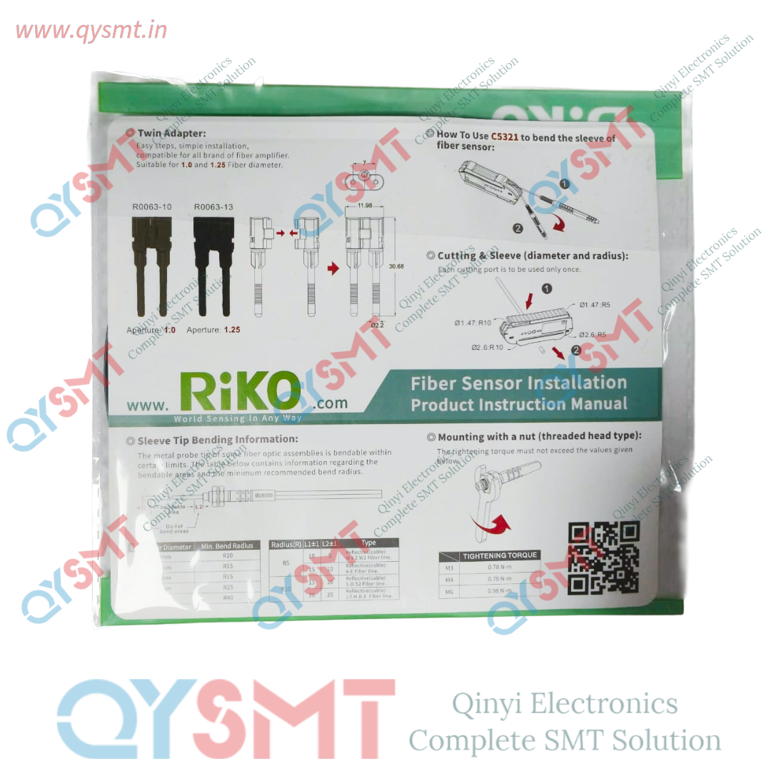 PRD-420-B1 Riko Anti-Bending Fiber Optic Sensor with Red LED Light Source (12-24V)
