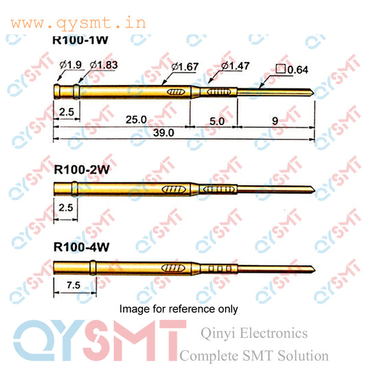 R100-4W Pogo Pin Receptacle
