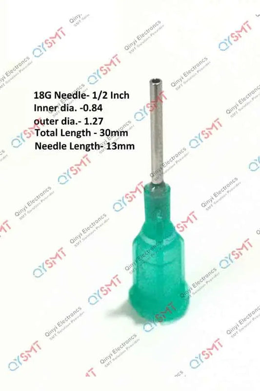 GLUE DISPENSING NEEDLE HALF METAL 18G QYSMT