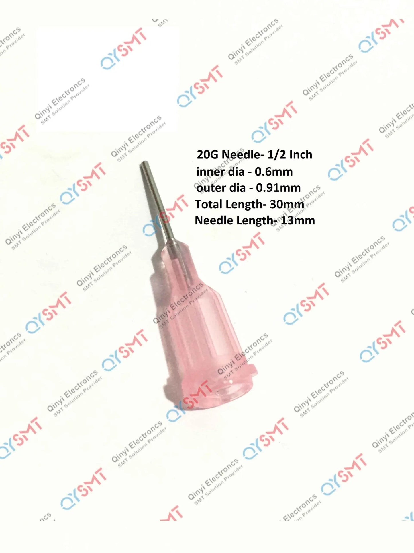 GLUE DISPENSING NEEDLE HALF METAL 20G QYSMT