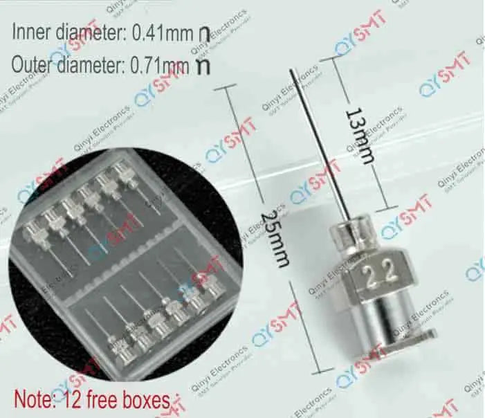 GLUE DISPENSING METAL NEEDLE 22G QYSMT