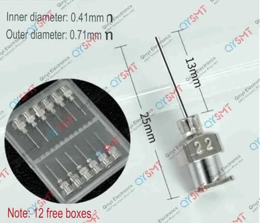 GLUE DISPENSING METAL NEEDLE 22G QYSMT