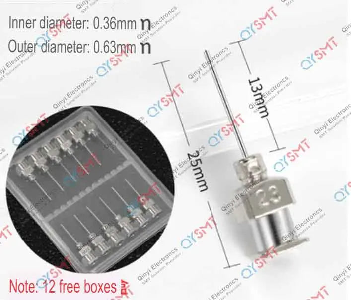 GLUE DISPENSING METAL NEEDLE 23G QYSMT
