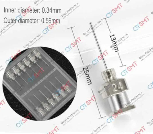 GLUE DISPENSING METAL NEEDLE 24G QYSMT