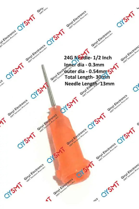 GLUE DISPENSING NEEDLE HALF METAL 24G QYSMT