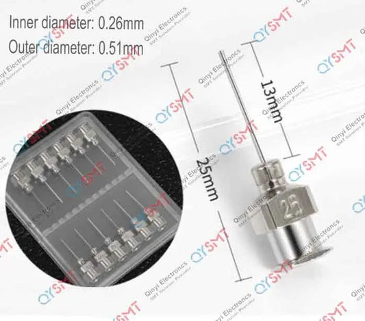 GLUE DISPENSING METAL NEEDLE 25G QYSMT