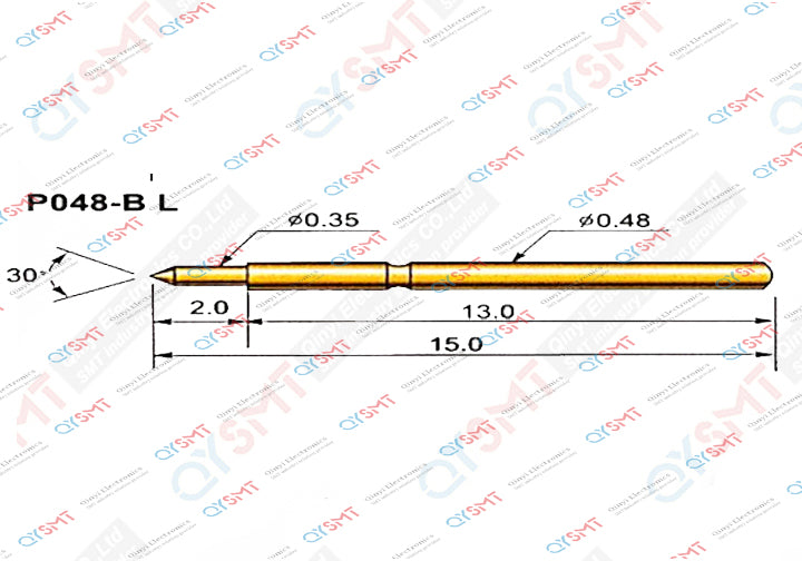 Pogo pin P048-B L – QYSMT