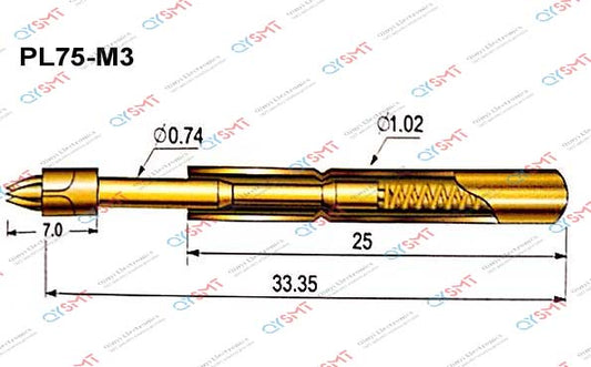 Pogo Pin PL75-M3 QYSMT